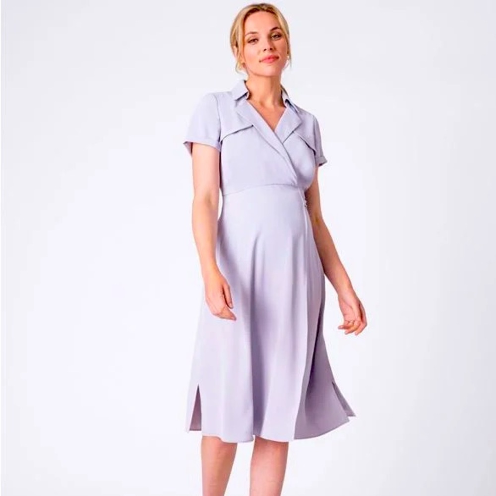 Seraphine maternity trench dress